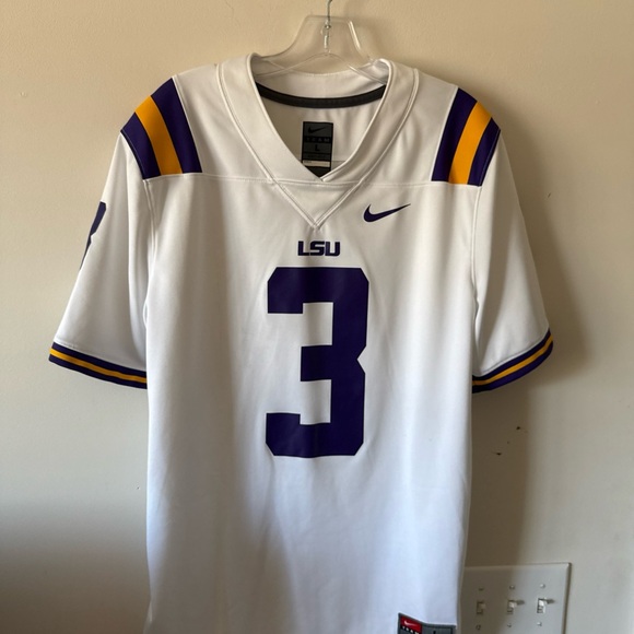Nike White and Purple Men's Jersey